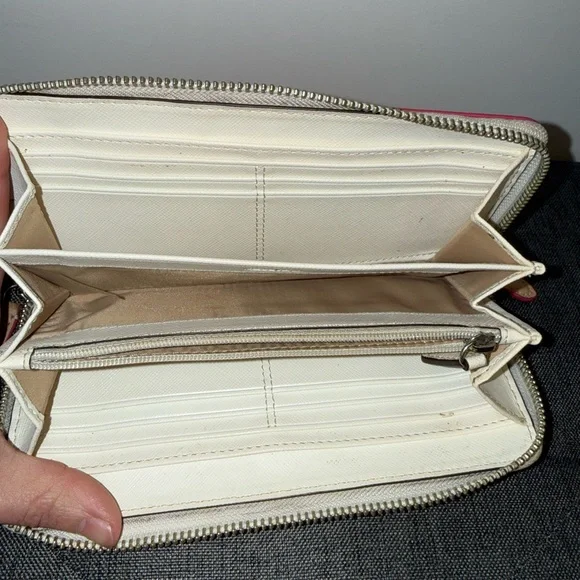 Coach Peyton Ombré Accordion Zip Around Wallet - Picture 10 of 14